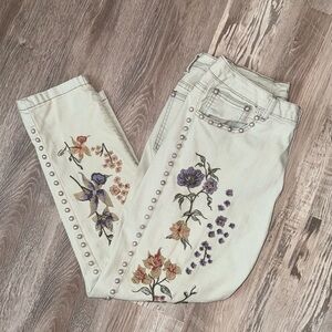 Vintage V Cristina embroidered jeans